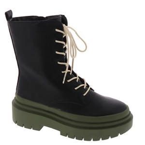 Urban Outfitters Steve Madden Cool Planet Moss Vegan Combat Boot Black 5.5